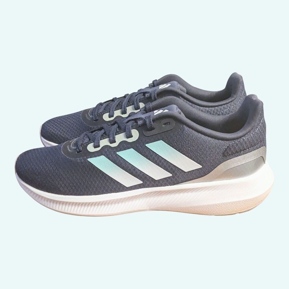 adidas Runfalcon 3.0 Running Shoes Women's 9.5 Shadow Navy Pulse Mint HP7562